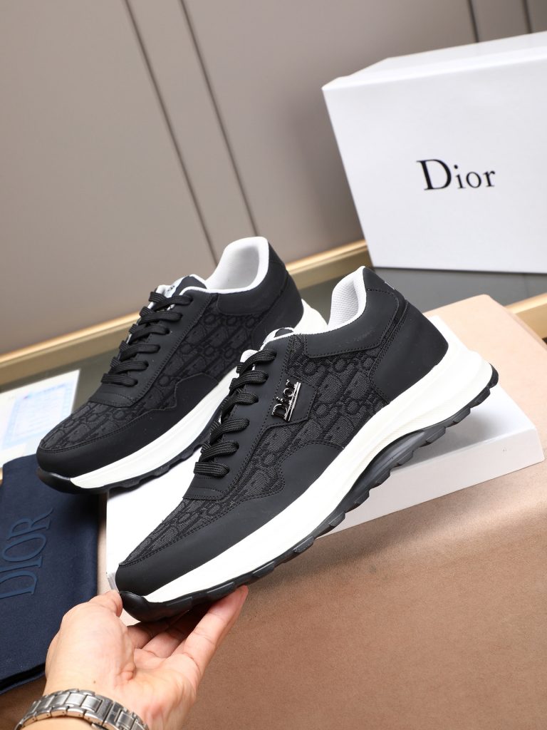 Dior メンズ スニーカー 3色 ディオール カモフラージュ フラットシューズ 本革 シンプルデザイン 🥾 - 画像 2