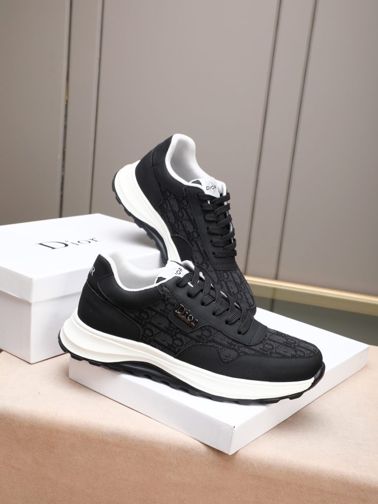 Dior メンズ スニーカー 3色 ディオール カモフラージュ フラットシューズ 本革 シンプルデザイン 🥾 - 画像 4