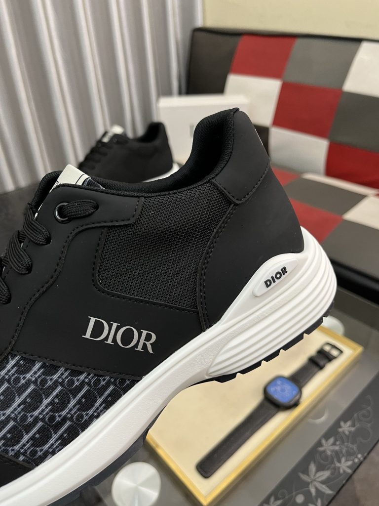 Dior メンズ スニーカー 00182 ブラック デザイン ワンピース 62文字 - 画像 6