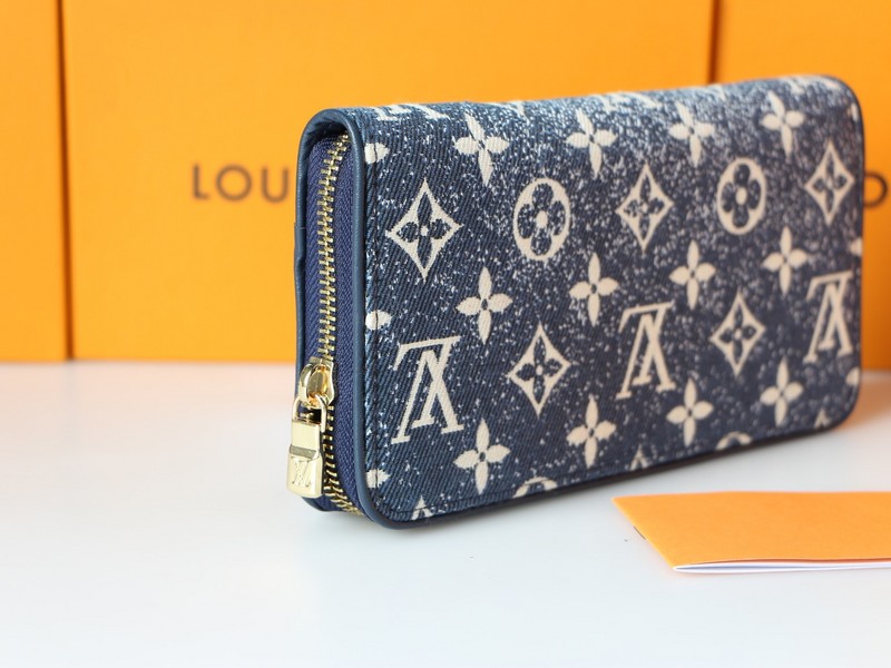 Louis Vuitton ルイ ヴィトン ジッピー ウォレット LVモノグラムジャガード デニム長財布 選べる2色/入手困難 - 画像 3