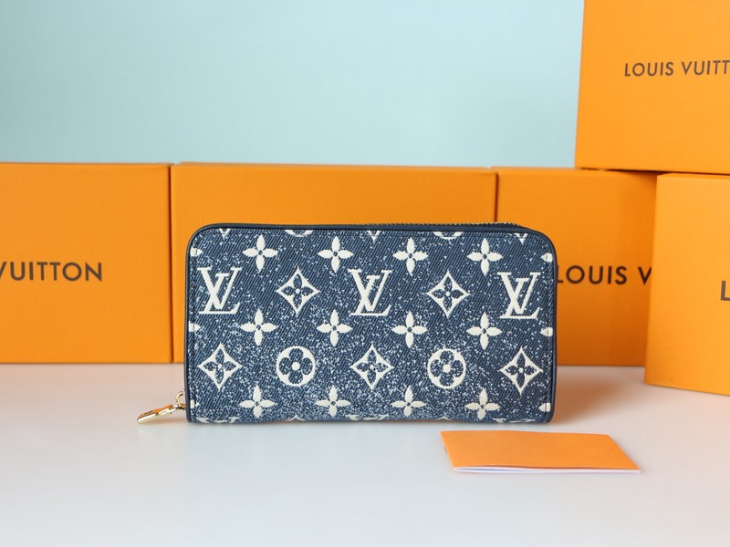 Louis Vuitton ルイ ヴィトン ジッピー ウォレット LVモノグラムジャガード デニム長財布 選べる2色/入手困難 - 画像 2