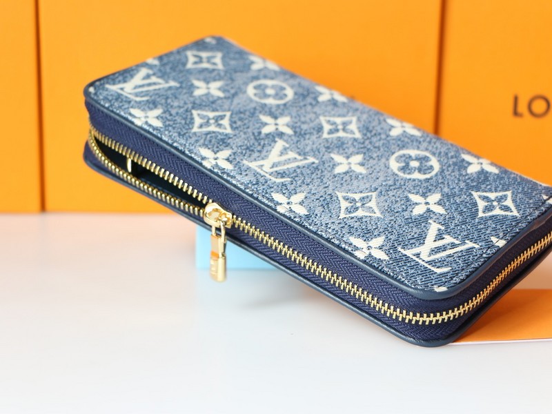 Louis Vuitton ルイ ヴィトン ジッピー ウォレット LVモノグラムジャガード デニム長財布 選べる2色/入手困難 - 画像 4