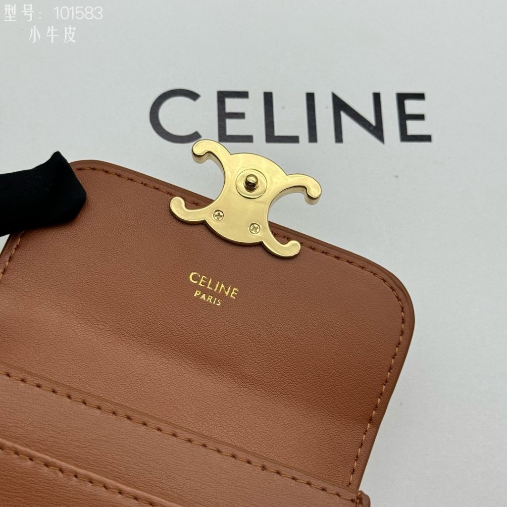 CELINE ブラウン カードケース 小銭入れ ブランド 小物 1枚 1枚入り 1 - 画像 5