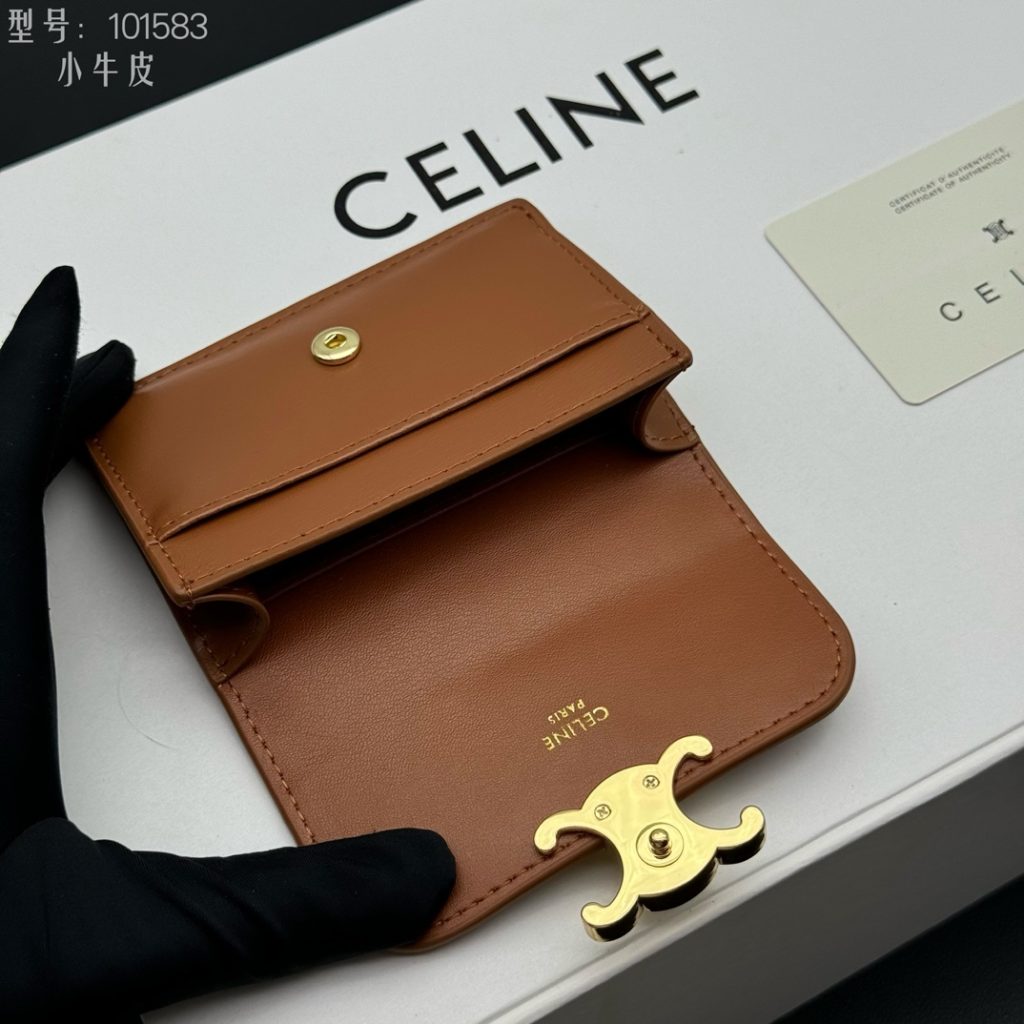 CELINE ブラウン カードケース 小銭入れ ブランド 小物 1枚 1枚入り 1 - 画像 6