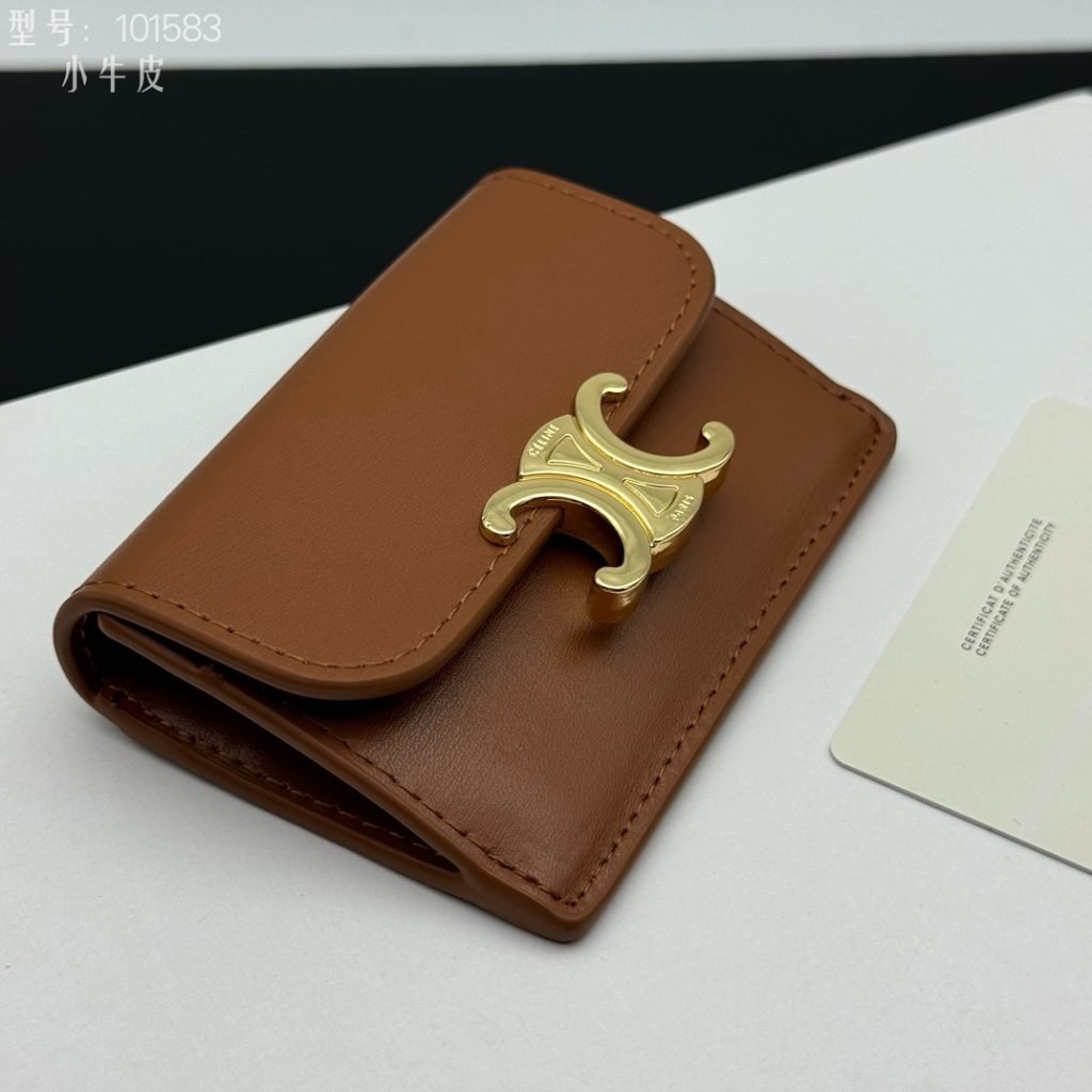CELINE ブラウン カードケース 小銭入れ ブランド 小物 1枚 1枚入り 1 - 画像 7