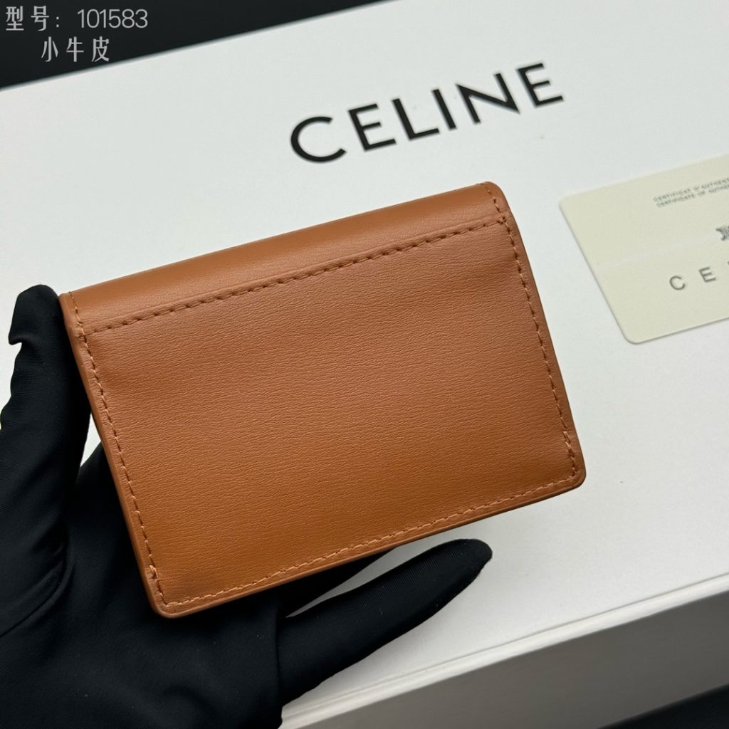 CELINE ブラウン カードケース 小銭入れ ブランド 小物 1枚 1枚入り 1 - 画像 8