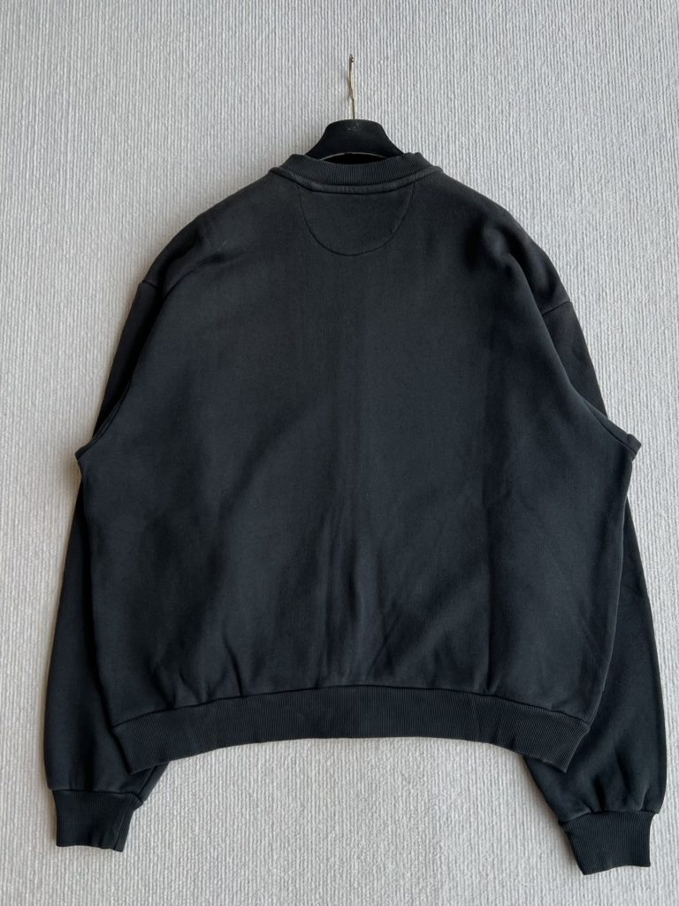 Acne Studios 1996 ロゴ フルジップ ジャケット ブラック グリーン ブルーレイ カラー | 100% コットン - 画像 3