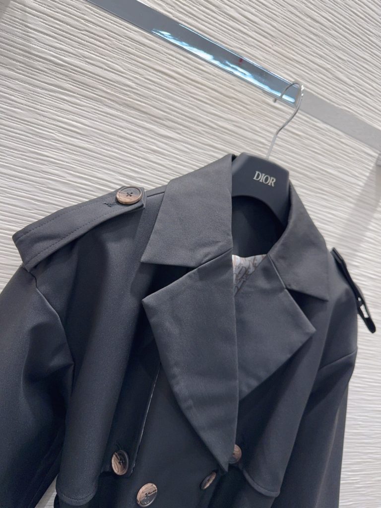 DIOR 2025FW レインコート ブラック 100%ポリエステル - 画像 3