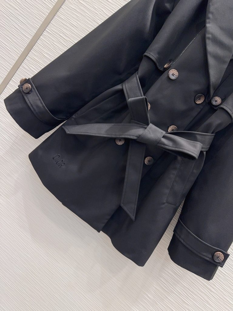 DIOR 2025FW レインコート ブラック 100%ポリエステル - 画像 4