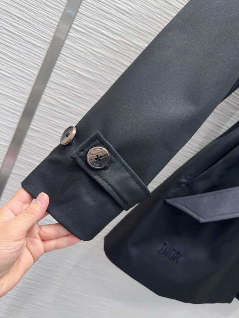 DIOR 2025FW レインコート ブラック 100%ポリエステル - 画像 5
