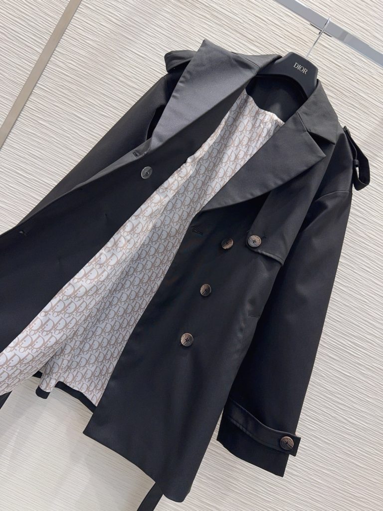 DIOR 2025FW レインコート ブラック 100%ポリエステル - 画像 8