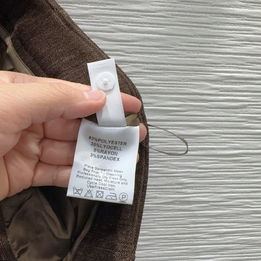 CELINE 510 Celin 2025FW スーツセット ブラウン プリーツスカート 2WAY | ポリエステル63% リヨセル30% レイヨン5% スパンデックス3% - 画像 7