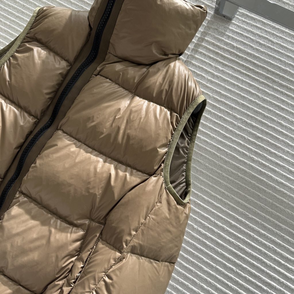 sacai フーデッドパフジャケット 100%綿 棕色 - 画像 4