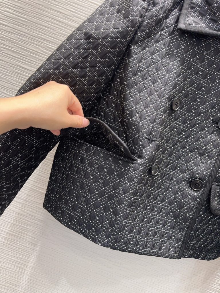 DIOR 330 2025FW ダブルブレスト グラフィック ブラック - 画像 4
