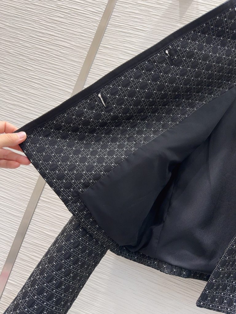 DIOR 330 2025FW ダブルブレスト グラフィック ブラック - 画像 6