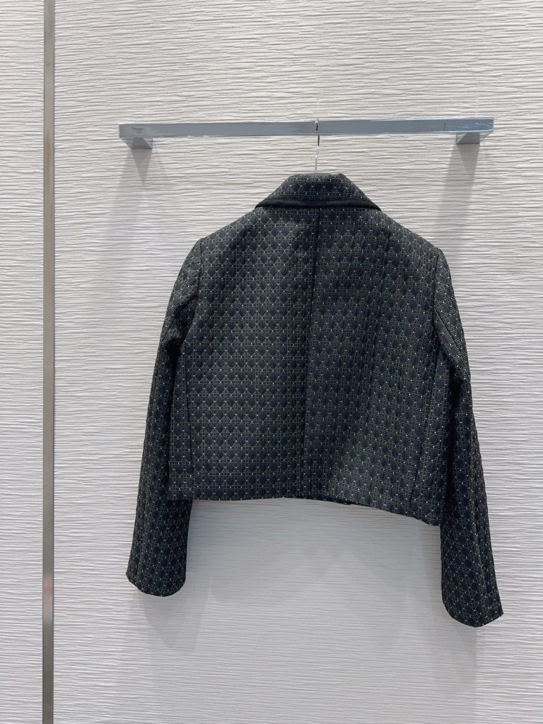 DIOR 330 2025FW ダブルブレスト グラフィック ブラック - 画像 7