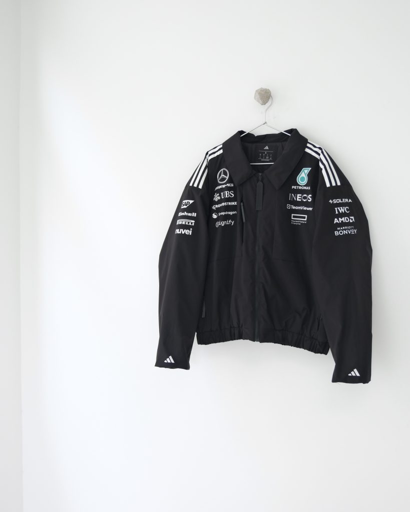 ADIDAS メルセデスAMG F1 チームジャケット レーシングウエア パーカー ブラック ナイロン - 画像 4