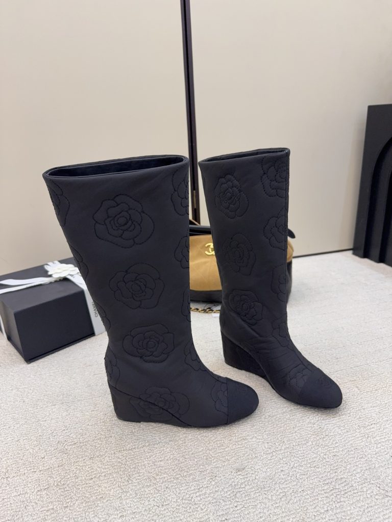 シャネル シャネル ロングブーツ レディース メンズ兼用 通勤 通学 北欧風 レトロ 黒 38C - 画像 2