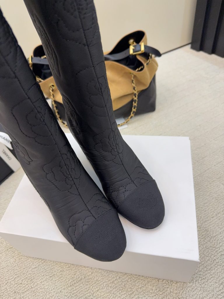 シャネル シャネル ロングブーツ レディース メンズ兼用 通勤 通学 北欧風 レトロ 黒 38C - 画像 6