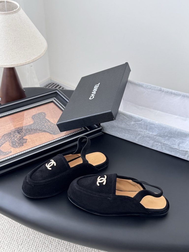 CHANEL シャネル ローファー 本革 ブラック - 画像 2