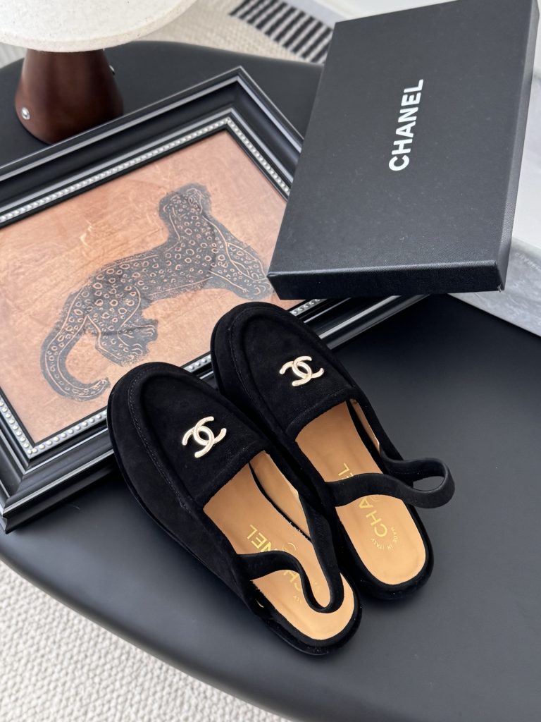 CHANEL シャネル ローファー 本革 ブラック - 画像 7