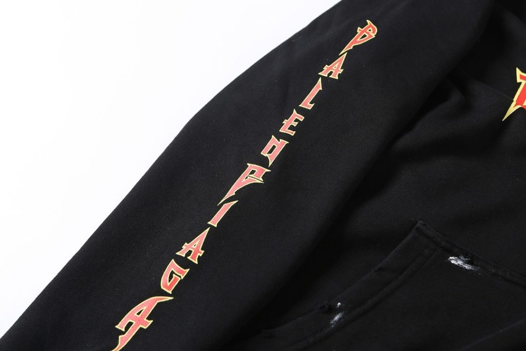 BALENCIAGA バレンシアガ ロック風フーディー ブラック - 画像 4