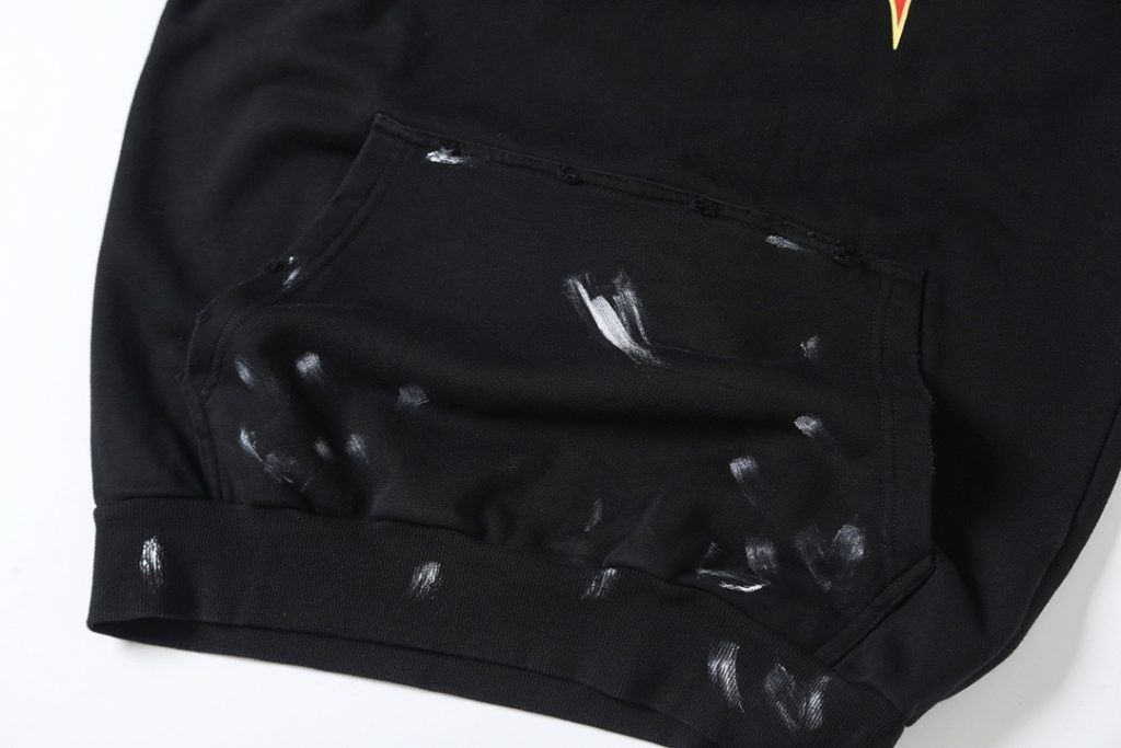 BALENCIAGA バレンシアガ ロック風フーディー ブラック - 画像 5