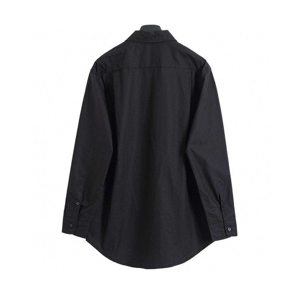 BALENCIAGA バレンシアガ ロングシャツ フラットシャツ ブラック - 画像 2