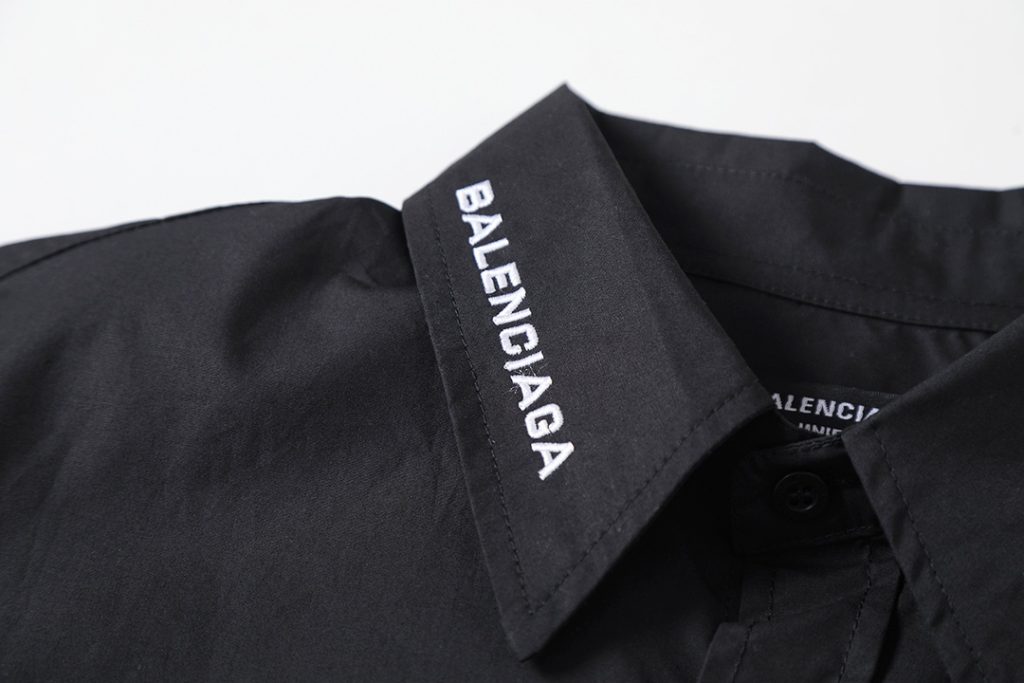 BALENCIAGA バレンシアガ ロングシャツ フラットシャツ ブラック - 画像 7
