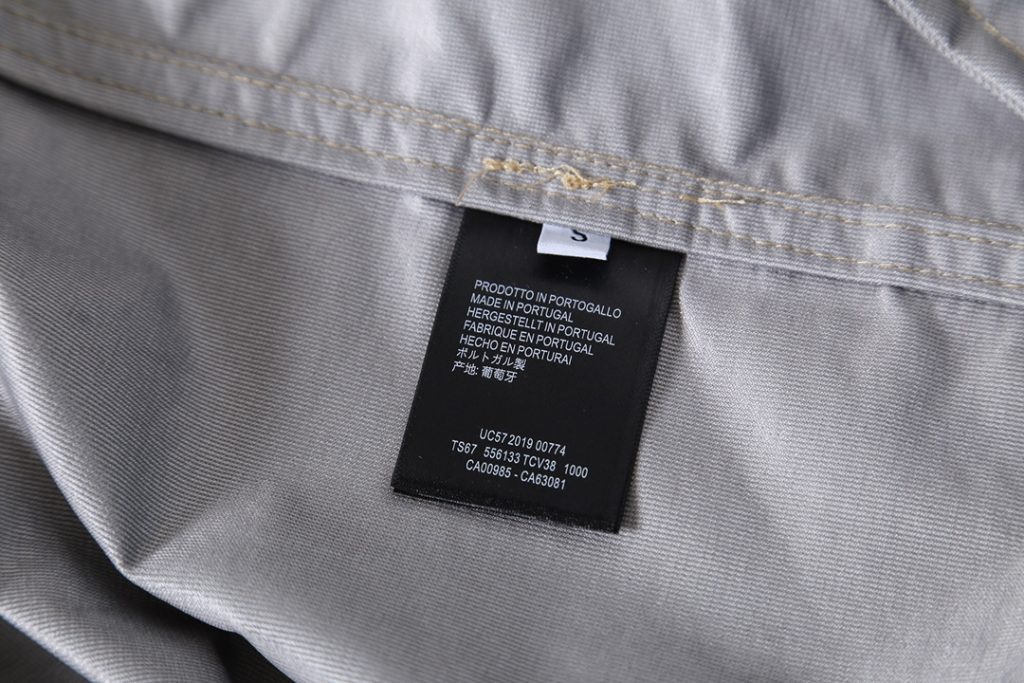 BALENCIAGA バレンシアガ 59后背Logo字母防水冲 衣 ブラック/カーキ - 画像 7