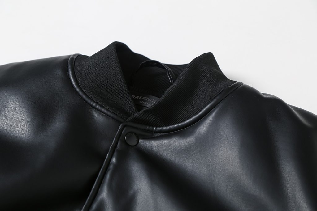 BALENCIAGA バレンシアガ レザージャケット パリ ブラック - 画像 4