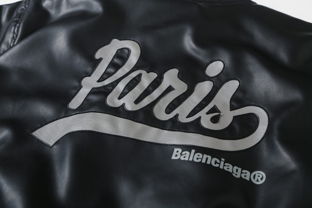 BALENCIAGA バレンシアガ レザージャケット パリ ブラック - 画像 5