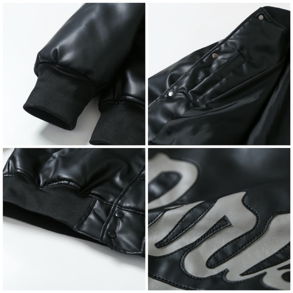 BALENCIAGA バレンシアガ レザージャケット パリ ブラック - 画像 7