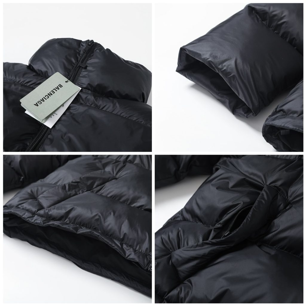 BALENCIAGA バレンシアガ ダウンジャケット ブルゾン ブラック/ホワイト - 画像 6