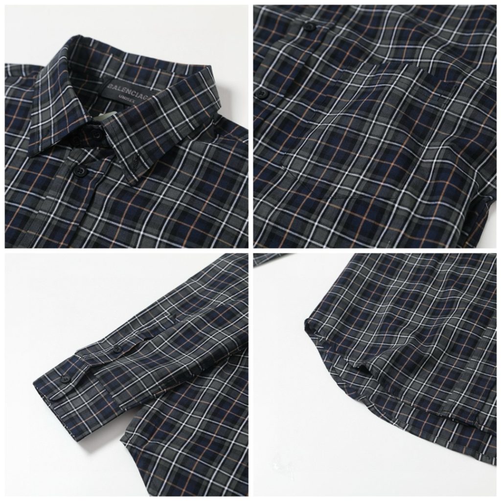 BALENCIAGA バレンシアガ フラッグシャツ ブラック ブルー グレー ベージュ 全4色 - 画像 7