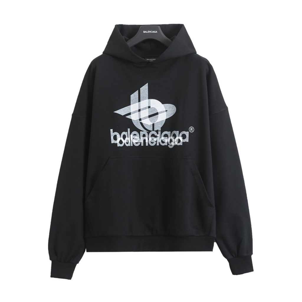 BALENCIAGA バレンシアガ フーディー 本革 ブラック - 画像 4