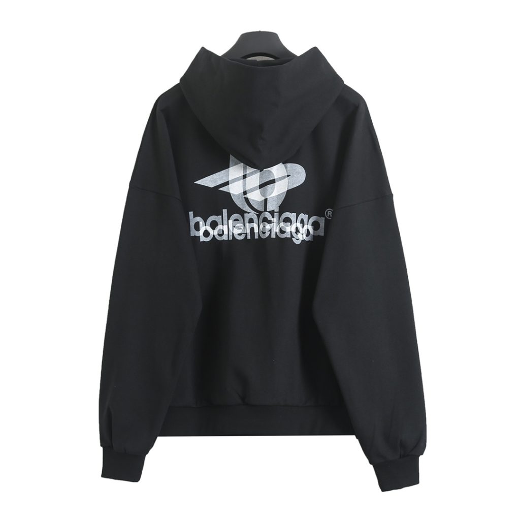 BALENCIAGA バレンシアガ フーディー 本革 ブラック - 画像 5