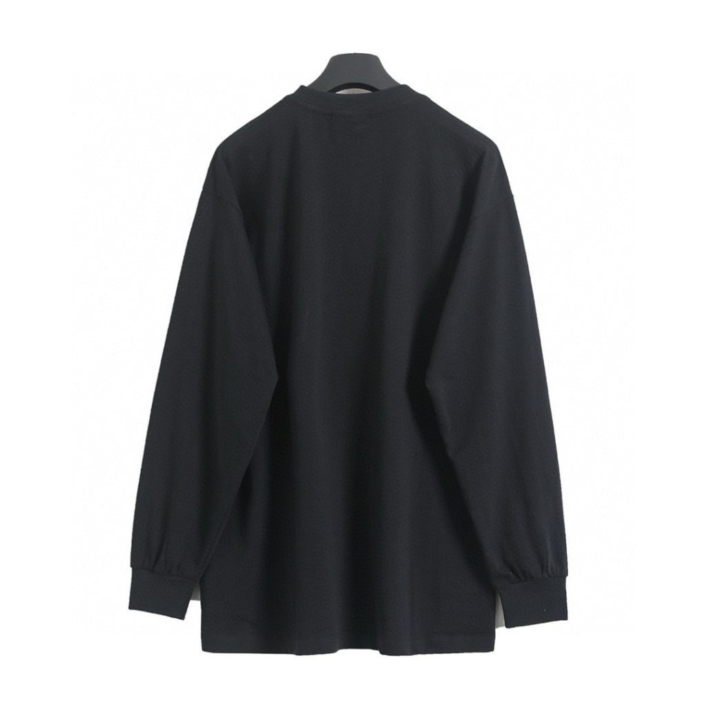 BALENCIAGA バレンシアガ ロングTシャツ ブラック - 画像 5