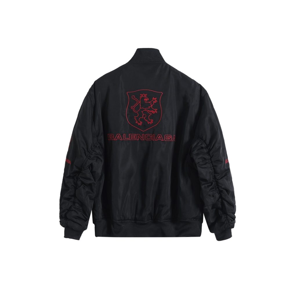 BALENCIAGA バレンシアガ フライトジャケット レッドライン ブラック - 画像 2