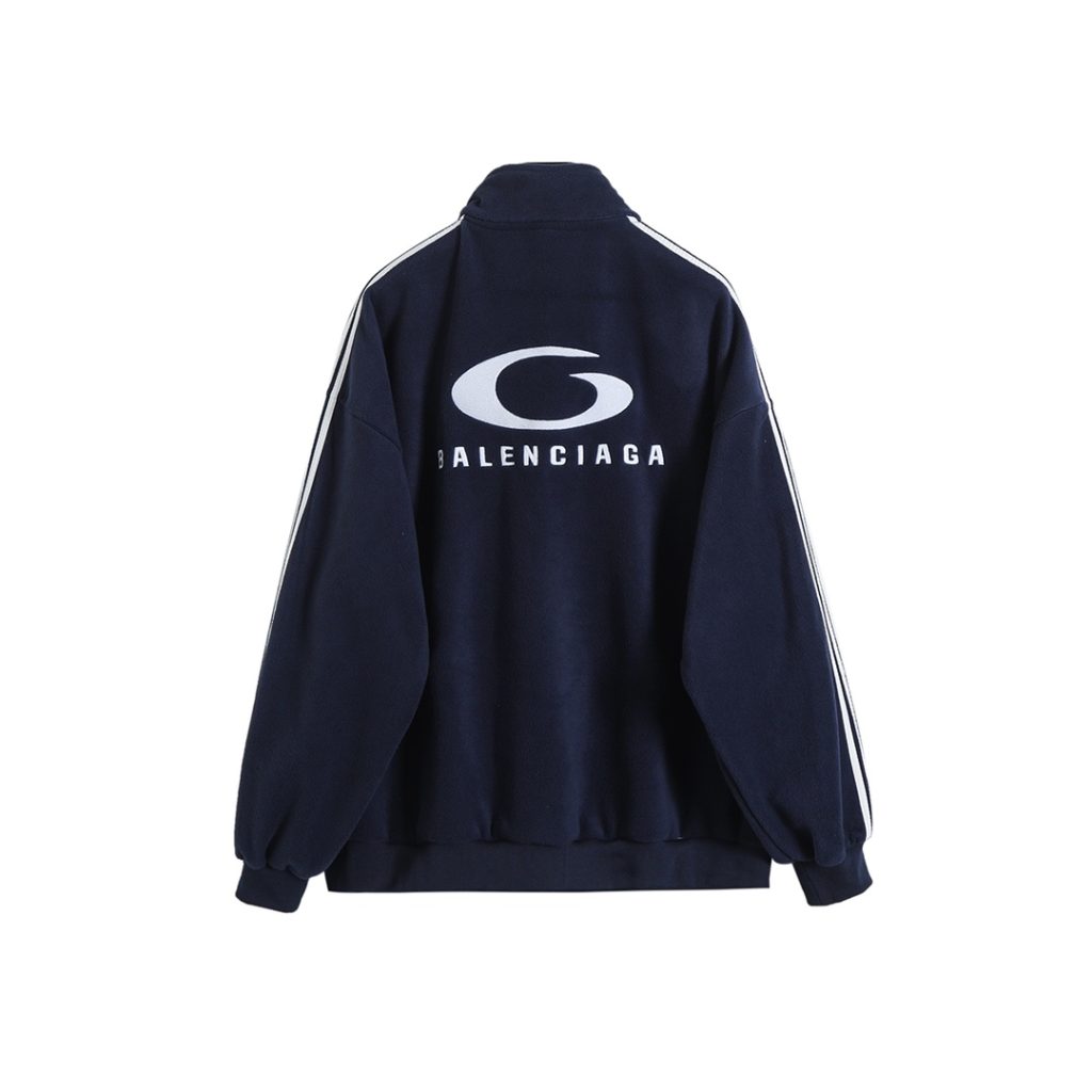 BALENCIAGA バレンシアガ フルジップトラックジャケット 本革 フリース 通勤 全2色 - 画像 2
