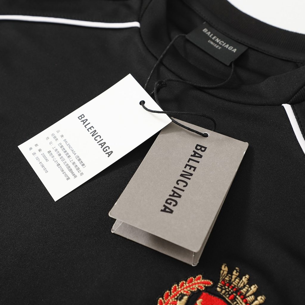 BALENCIAGA バレンシアガ ロングスリーブ Tシャツ パリ 10 ブラック - 画像 8