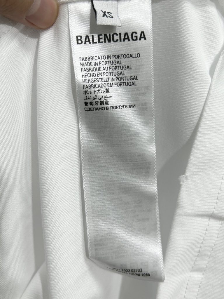 BALENCIAGA バレンシアガ ロンTシャツ 本革 ブラック - 画像 8