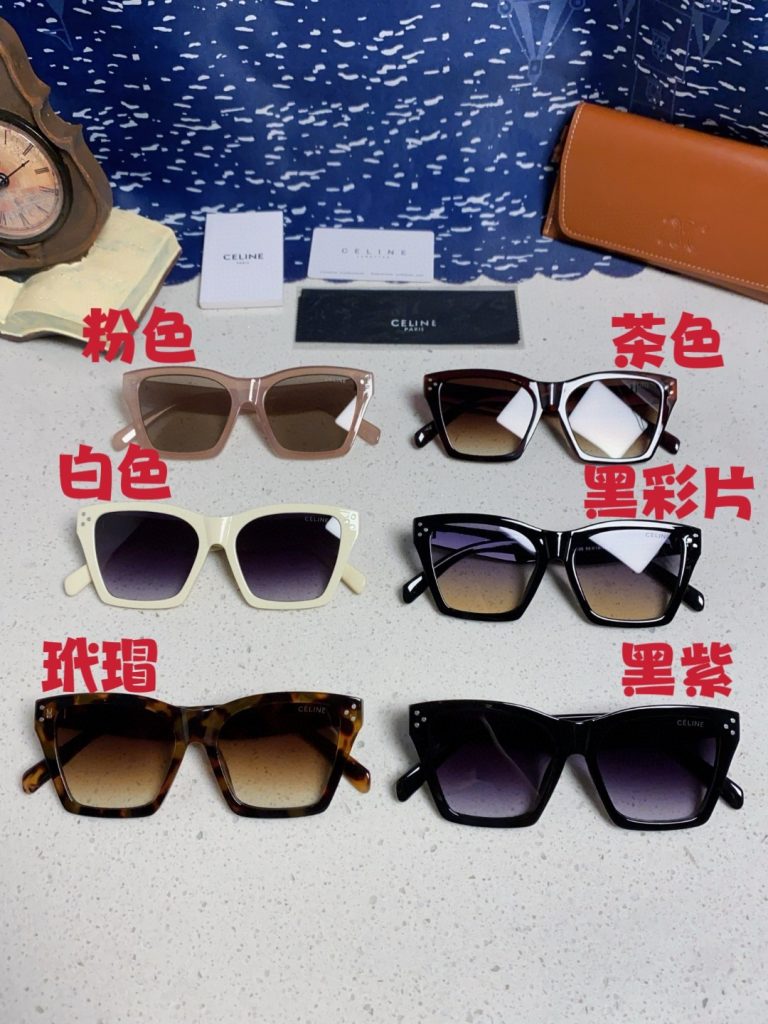 CELINE セリーヌ サングラス P125 フォルム サイズ グラデーション メンズ レディース ブラック 多色展開 - 画像 4