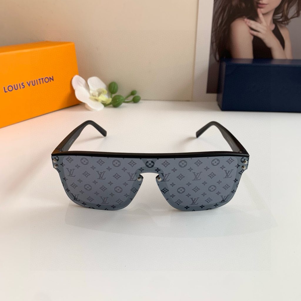 LOUIS VUITTON ルイヴィトン サングラス フレーム一体型 インサート ブラック - 画像 5