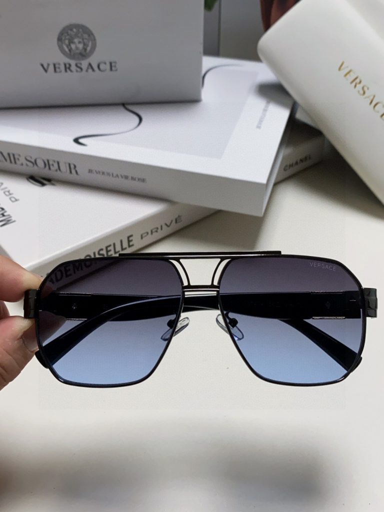 VERSACE ヴェルサーチ サングラス メンズ ブラック ピンクゴールド メデューサロゴ 23249 23248 23247 23246 23245 多色展開 - 画像 5