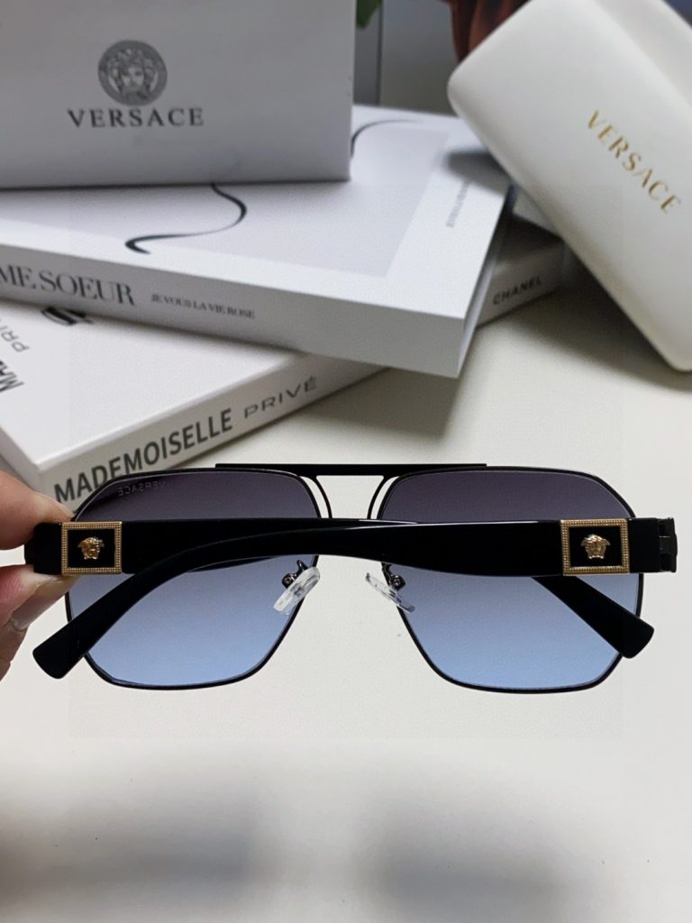 VERSACE ヴェルサーチ サングラス メンズ ブラック ピンクゴールド メデューサロゴ 23249 23248 23247 23246 23245 多色展開 - 画像 6