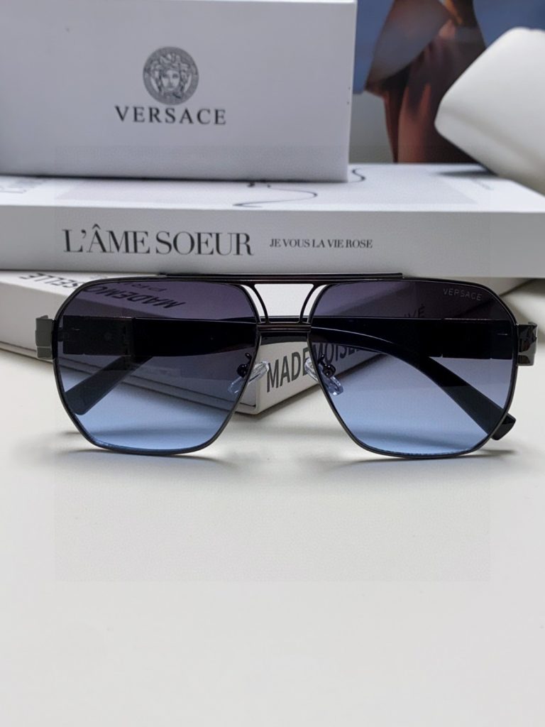 VERSACE ヴェルサーチ サングラス メンズ ブラック ピンクゴールド メデューサロゴ 23249 23248 23247 23246 23245 多色展開 - 画像 8