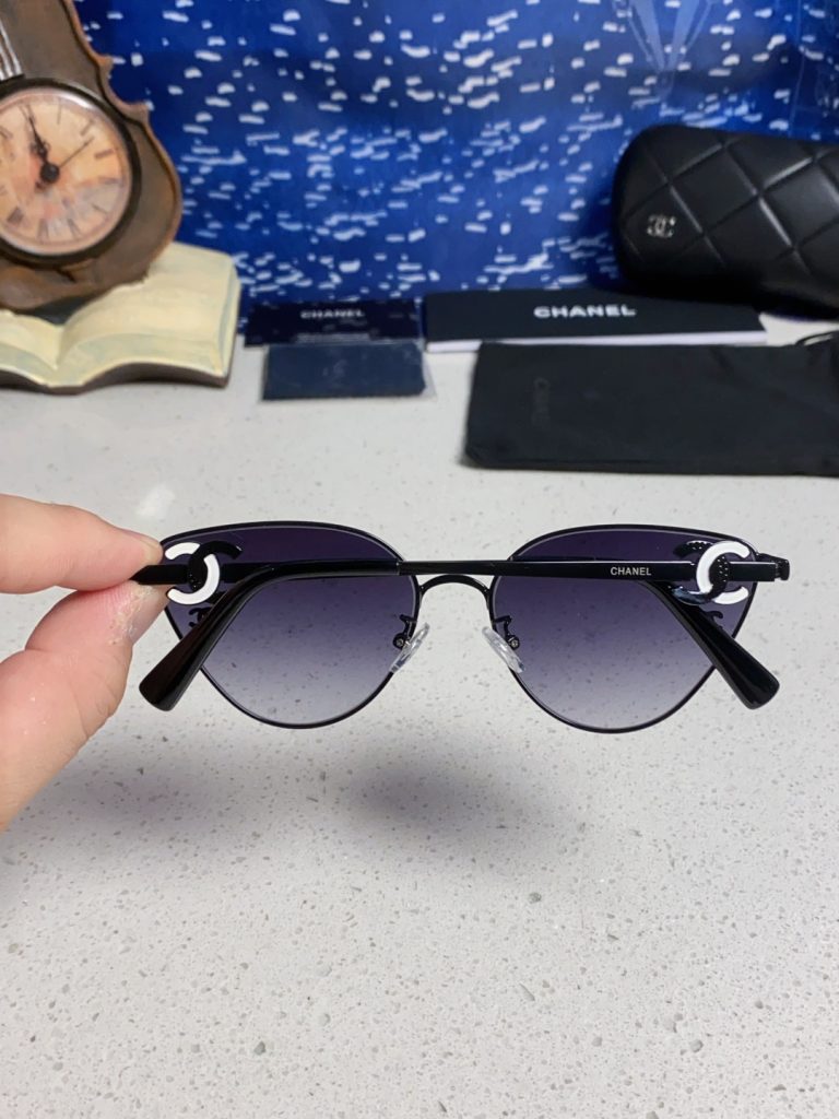 CHANEL シャネル サングラス メタルフレーム フラットサイン レディース ブラック 多色展開 - 画像 8