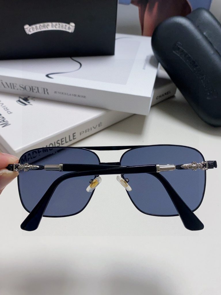 CHROME HEARTS クロムハーツ サングラス メンズ レディース ポリカーボネート フレーム ダブルブリッジ UVカット 黒 茶色 ブルー 多色展開 - 画像 6
