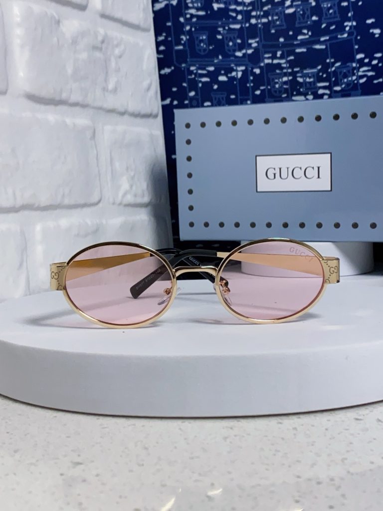 GUCCI グッチ サングラス メンズ レディース ロウ エルゴン メタル 丸型 ピンク シルバー 31507 多色展開 - 画像 5